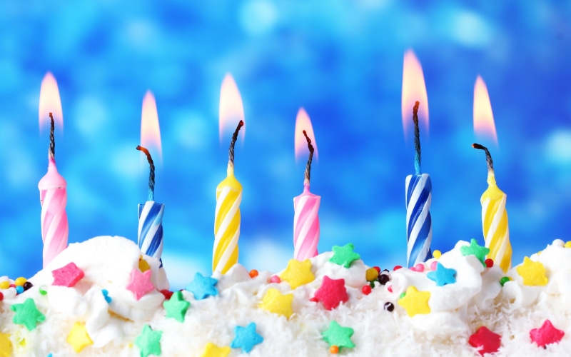 2K, Cake, Candles, Happy, Birthday