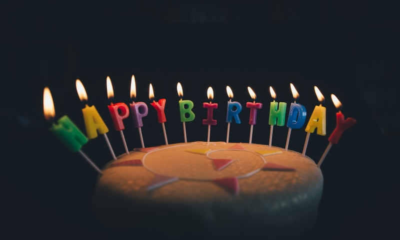 fondant, photography, fire - Natural Phenomenon, birthday Candles, baked, black background, food and drink, sweet food, cake, Birthday cake, 4K, burning