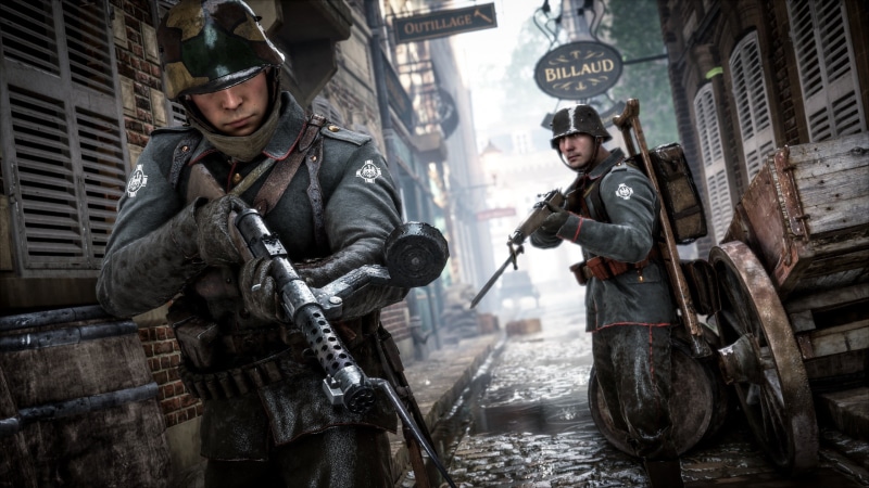 German Army, people, two people, EA DICE, water, Battlefield 1, headwear, adult, weapon, government, architecture, 2K, holding, World War I