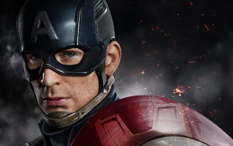 helmet, Captain America, MARVEL, The first avenger: the Confrontation, Steve Rogers, superhero, sparks, 2K, shield, poster, Chris Evans, comic, fiction