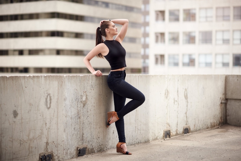 ponytail, standing, 1080P, women