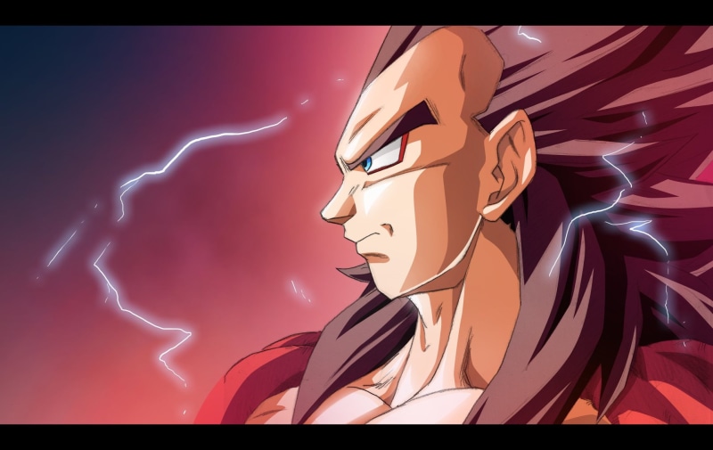 saiyan, Vegeta (Dragon Ball), vegeta, representation, close-up, digital composite, art and craft, night, Dragon Ball Super, lightning, sky, auto post production filter