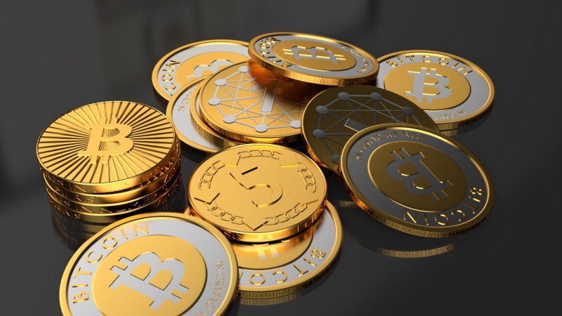 time, bitcoin, 1080P, still life, studio shot, food and drink, black background, currency, shape, cryptocurrency, money, coin, finance, group of objects