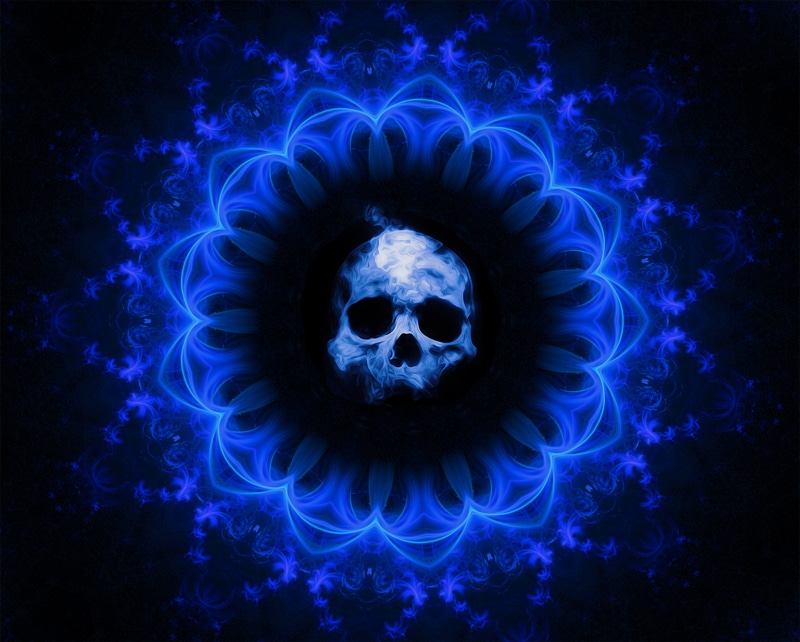 fantasy, black Color, flame, close-up, black background, art and craft, dark, 2K, blue, purple, space, fire - Natural Phenomenon, studio shot, design
