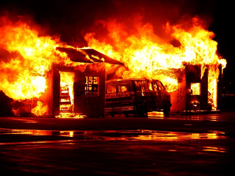 2K, arizona, water, training, building, architecture, sign, vehicle, communication, phoenix fire department, motion, demolished, flaming, inferno, flame