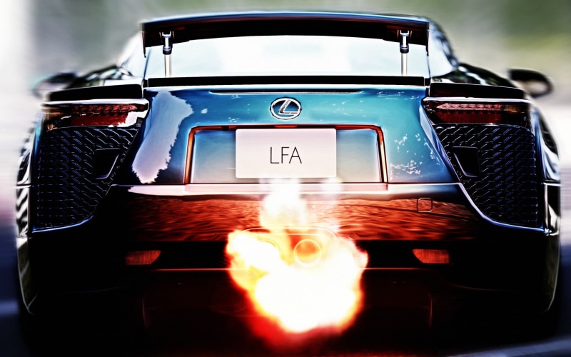 hd, 720P, lfa, flame, fire, lexus, cars
