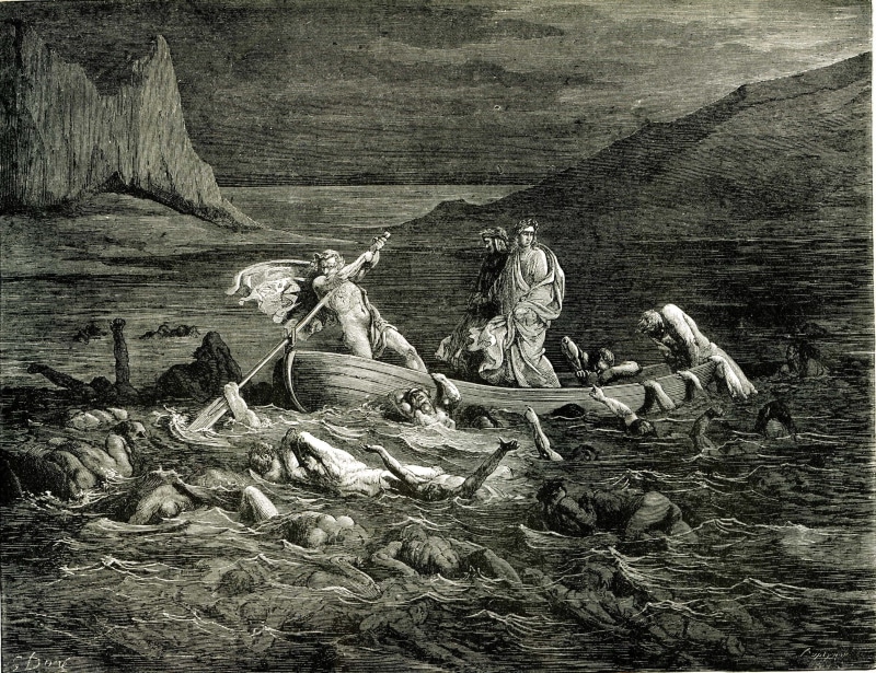 classic art, Dante Alighieri, Dantes Inferno, The Divine Comedy, Gustave Doré, 2K