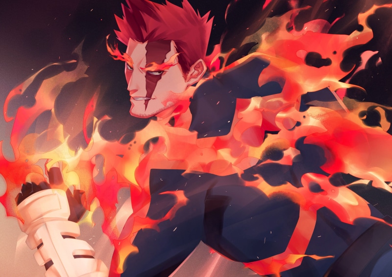 Endeavor (Boku no Hero Academia), Enji Todoroki, Anime, 2K, My Hero Academia