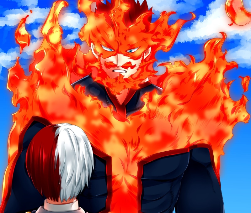 Endeavor (Boku no Hero Academia), My Hero Academia, 1080P, Shoto Todoroki, Anime