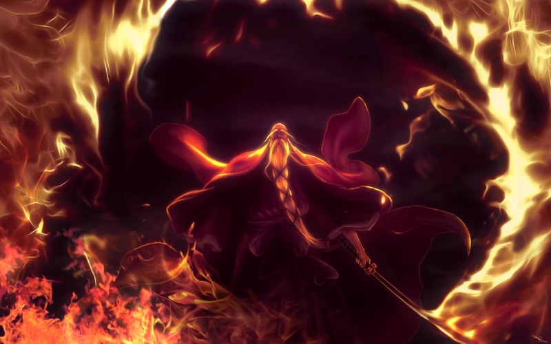 backgrounds, anime, Old People, no people, heat - temperature, burning, night, orange color, nature, motion, fire, communication, bonfire, Bleach, Beards