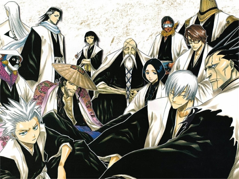 Kaname Tosen, Jūshirō Ukitake, Genryūsai Shigekuni Yamamoto, Sajin Komamura, Mayuri Kurotsuchi, 720P, Gin Ichimaru, Shunsui Kyōraku, Soifon (Bleach), Unohana Retsu