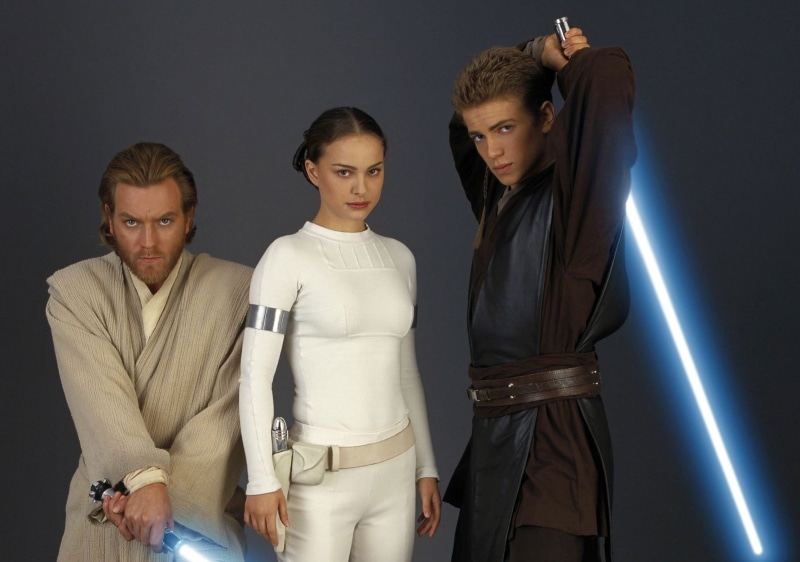 Natalie Portman, Star Wars Episode II: Attack Of The Clones, Star Wars, Hayden Christensen, Ewan McGregor, Anakin Skywalker, Padmé Amidala, Obi-Wan Kenobi