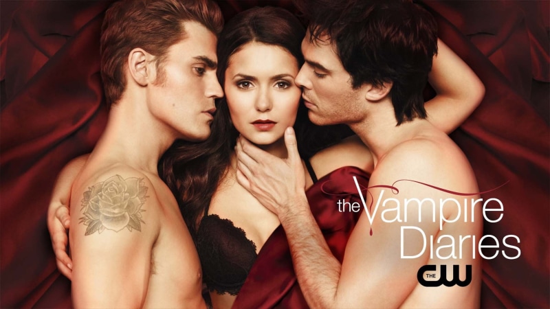 background, hairstyle, glamour, fashion, The vampire diaries, beauty, portrait, indoors, vampire, red, fashion model, people, the series, young men, 1080P