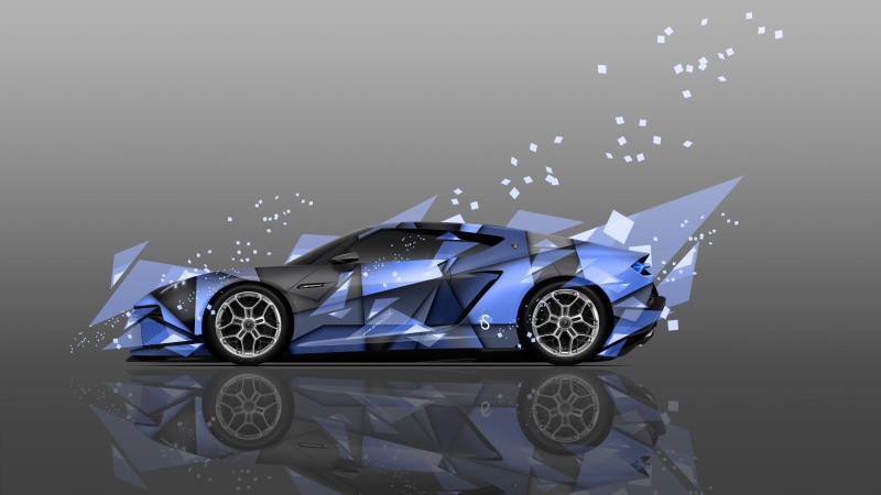 shape, sports, Side View, three Dimensional, Hybrid, 4K, engine, car, wheel, Aerography, Airbrushing, three-dimensional Shape, jewelry, transparent, origami