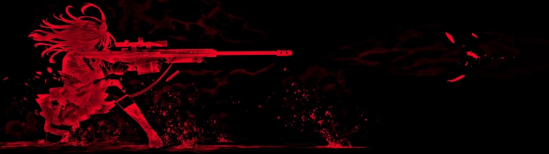 illustration, 4K, music, night, studio shot, abstract, Gunslinger Girl, black, burning, heat - Temperature, weapon, close-up, equipment, red