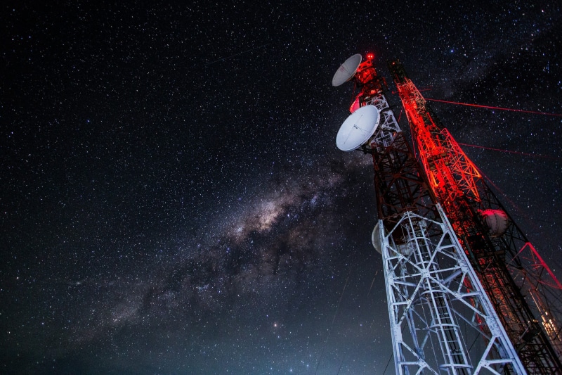 astronomy, beauty in nature, stars, outdoors, radio, star - space, technology, communication, milky way, sky, antenna, 2K, science, wireless technology