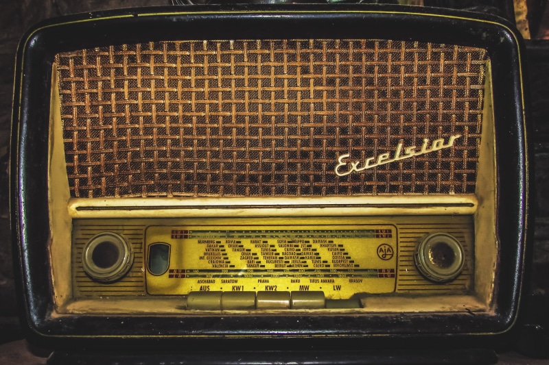 nostalgia, analog, no people, speaker, obsolete, vintage radio, broadcasting, land vehicle, communication, vintage, retro, global communications, stereo