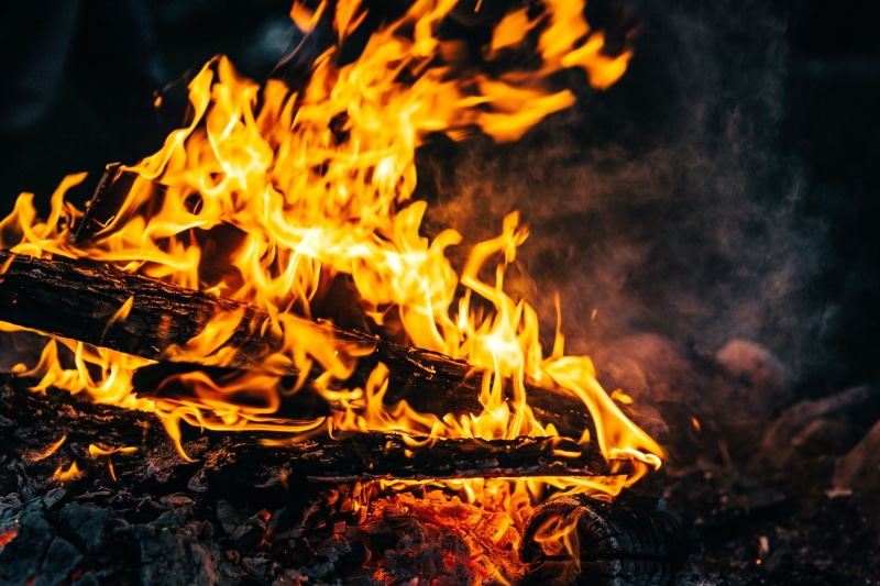 nature, bonfire, heat - temperature, wood - material, night, camping, fire - natural phenomenon, orange color, coals, glowing, ash, flame, no people, motion