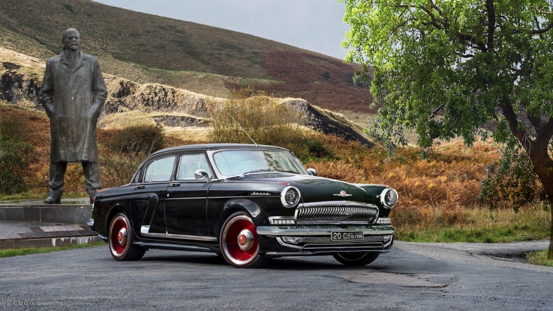 tuning, 1080P, GAZ 21, Volga, Lenin