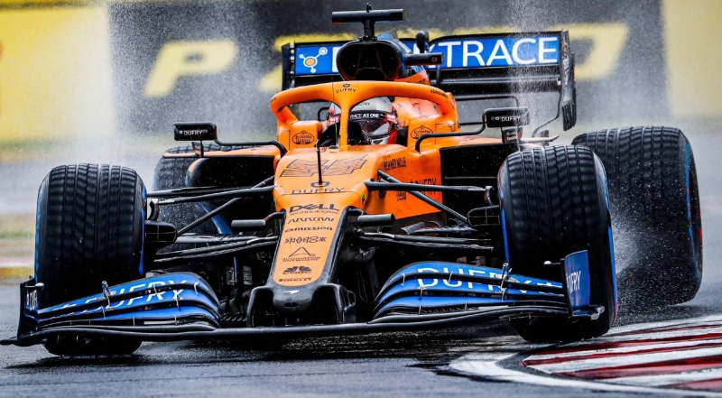Dell, 1080P, McLaren F1, F1 2020, Carlos SAINZ Jr., race tracks, water, Formula 1