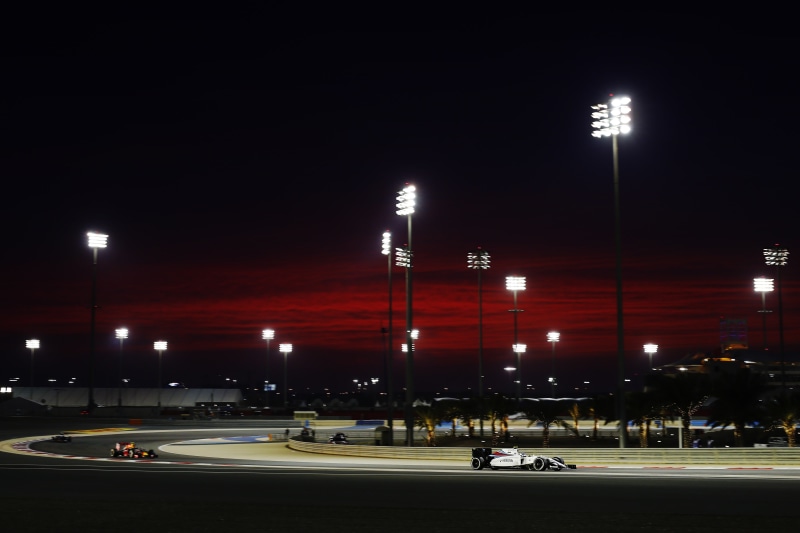 road, Williams F1, built structure, long exposure, architecture, night, city, 4K, Formula 1, sky, land vehicle, car, no people, illuminated, street, transportation