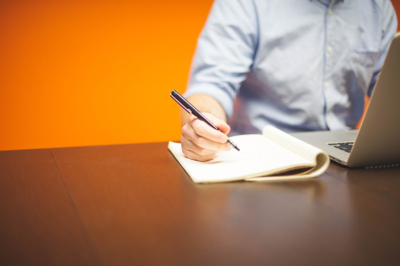 people, corporate, writing, notebook, computer, human Hand, wireless technology, table, planing, adult, person, note pad, scribble, young, holding, desk