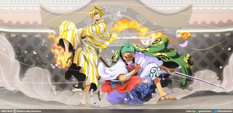 Toko (One Piece), One Piece, 4K, Roronoa Zoro, Sanji (One Piece)
