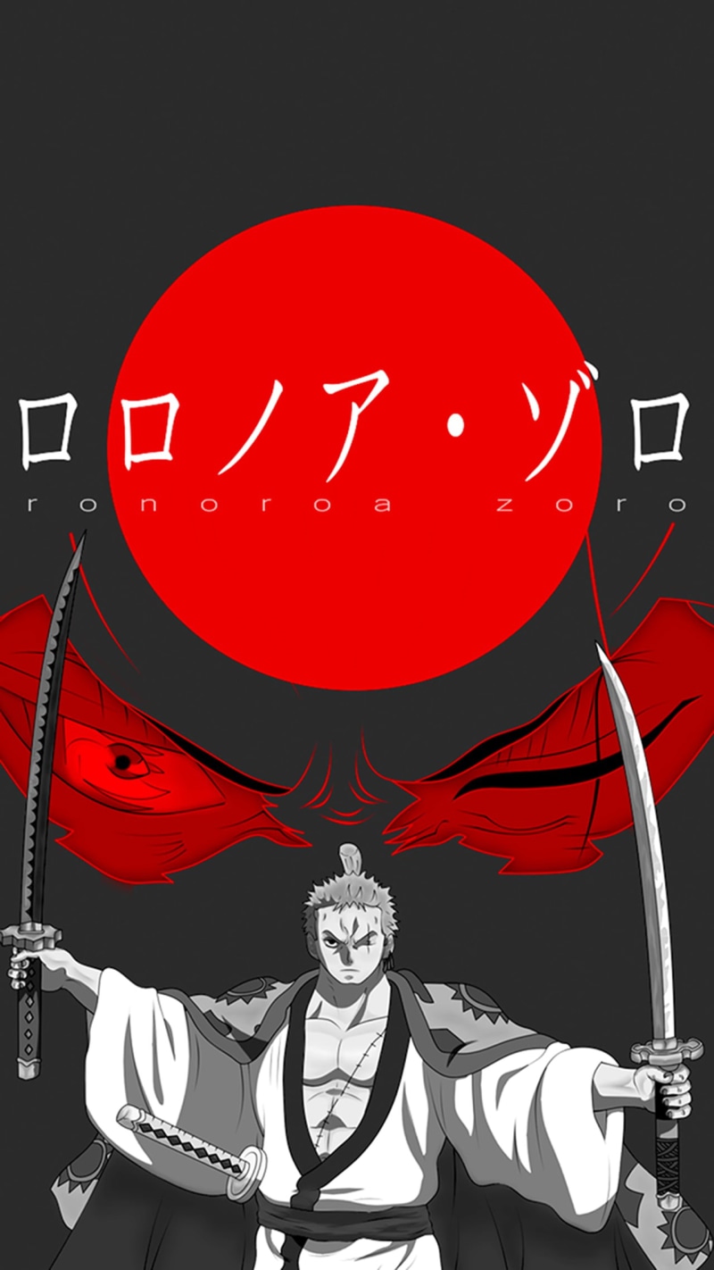Roronoa Zoro, digital art, anime boys, metalanguage, One Piece, drawing, 1080P
