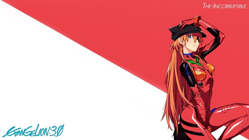 lifestyles, representation, standing, young adult, clothing, young women, Evangelion:3.0, women, indoors, adult, red, Neon Genesis Evangelion, arts culture and entertainment