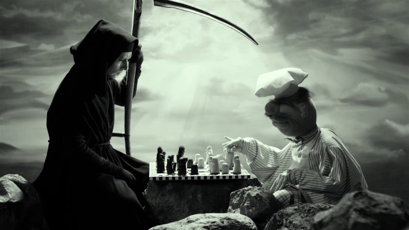 clouds, digital, city, rock, adult, Grim Reaper, cook, hoods, clothing, real people, reaper, fan art, monochrome, sunlight, lifestyles, movies, sculpture