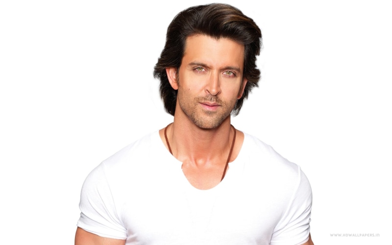 white background, Hrithik Roshan, front view, mid adult men, studio shot, 1080P, casual clothing, beautiful people, indoors, body part, mid adult, cut out