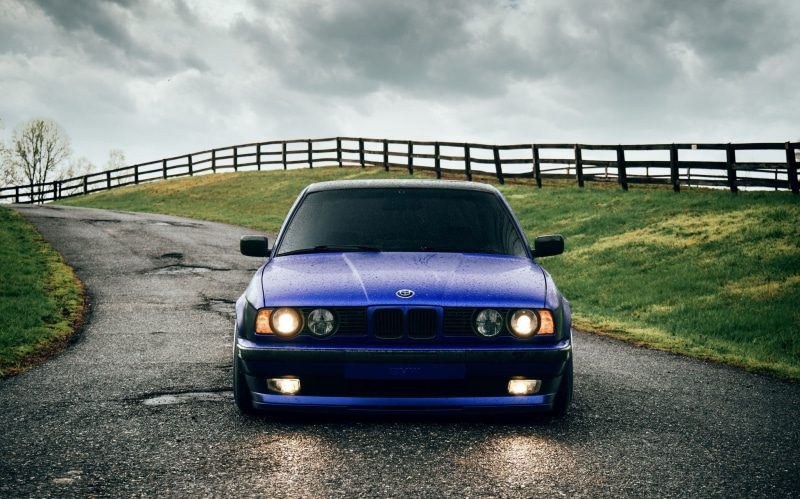 Hella, BMW, Sight, E34, Blue, Classic, 540i, 1080P, Front