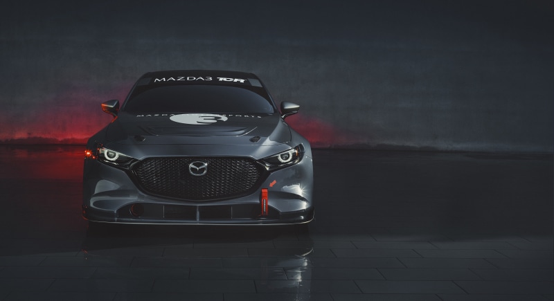 front view, 2020, TCR, Mazda 3, Mazda, 4K