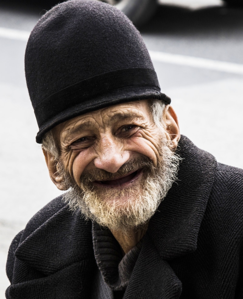 people, leisure activity, adult, facial hair, males, portrait, wearing, real People, winter, headshot, 2K, male, warm clothing, old man, lifestyles, happy