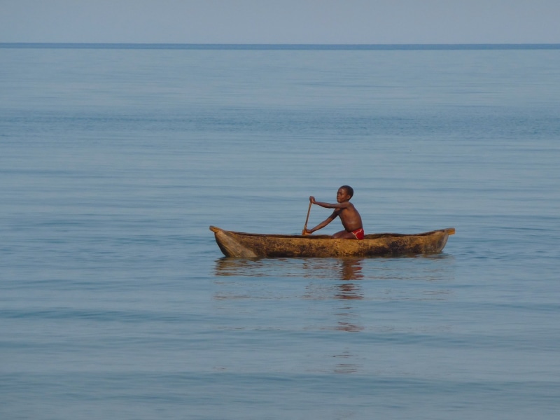 malawi, boy, water, 2K, scenics - nature, horizon over water, transportation, horizon, nautical vessel, waterfront, a tree, leisure activity, fisherman