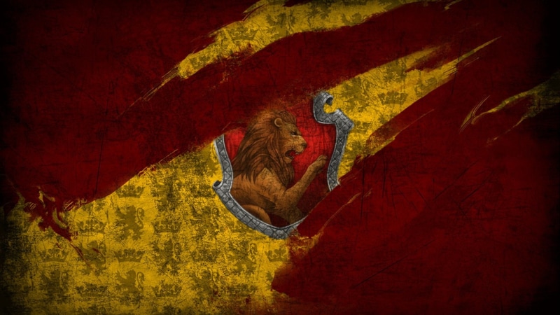 logo, brown, Gryffindor, Harry Potter, 1080P, Lion