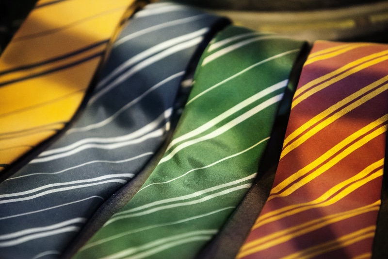 hufflepuff, backgrounds, midsection, harry potter, detail, hogwarts, green, necktie, movie, close-up, textile, no people, film, slytherin, school uniform
