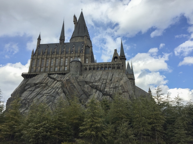 history, plant, harry potter, photography, religion, building, hogwarts, the past, abbey, brown, belief, building exterior, spire, tree, castle, cloud - sky