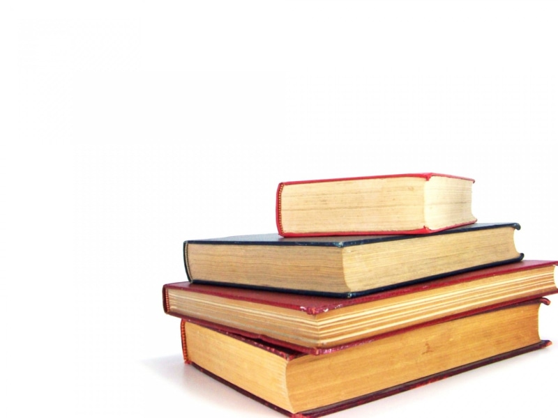 book Cover, textbook, hardcover book, black, studying, white background, red, no people, stack, reading, library, books, group of objects, hardbound, old