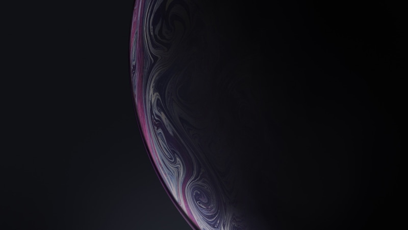 iphone xs, dark, iOS, shapes, 2K, artwork, ios 12