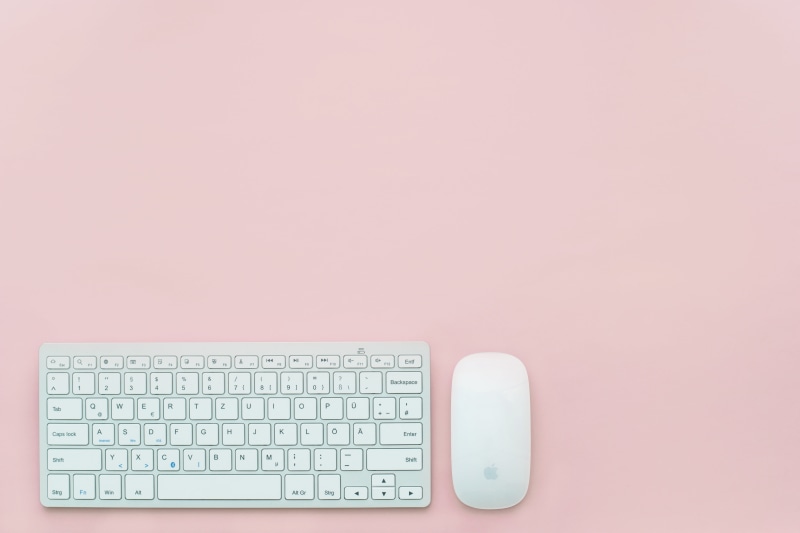 pastel, empty, keyboard, 5K, backgrounds, copy space, pink background, work, technology, computer keyboard, colored background, studying, communication