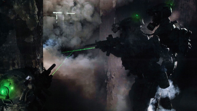 equipment, rifle, day, war, a night vision device, people, weapons, Alpha, sight, rays, illustrations, army, helmet, fighting, work helmet, security, holding