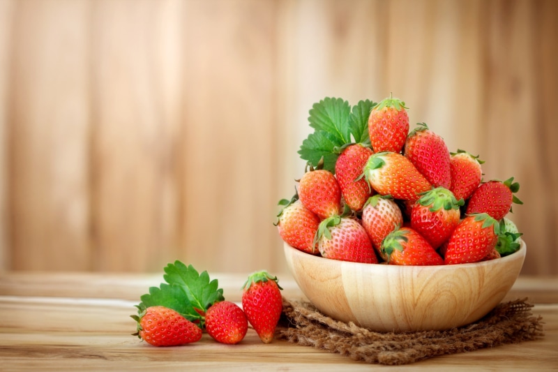food, still life, fruit, 2K, strawberries