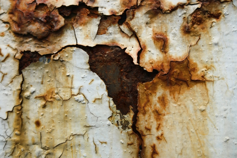 antique, rough, 4K, vintage, iron, worn, dirty, steel, rust, ruined, weathered, detail, peeled, wall, deterioration, space, industry, industrial, design
