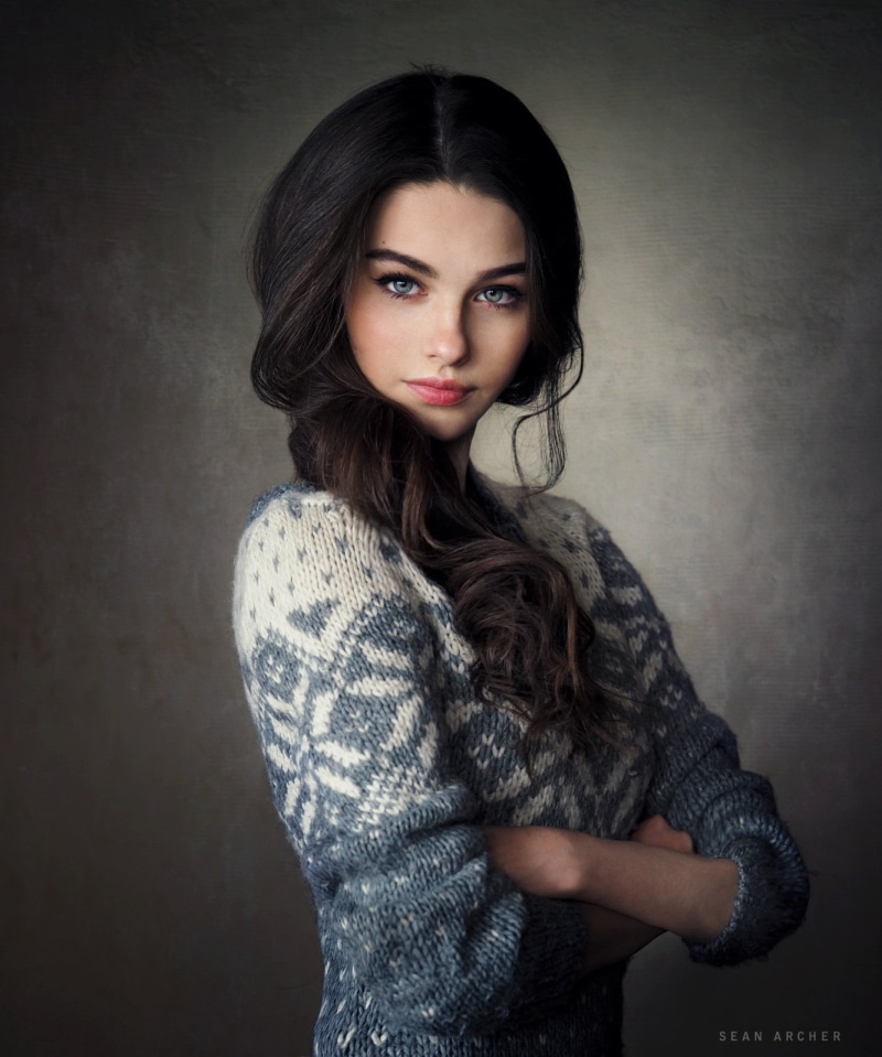 looking at camera, one person, beauty, fashion, women, blue eyes, 500px, young adult, indoors, 720P, studio shot, adult, hair, hairstyle, lipstick, Bogdana