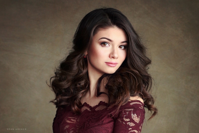 beautiful woman, studio shot, fashion, glamour, human hair, headshot, brown hair, face, hairstyle, beautiful people, Sean Archer, adult, beauty, wavy hair
