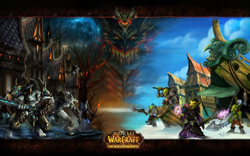 no people, female likeness, sculpture, statue, World of Warcraft: Cataclysm, Deathwing, place of worship, art and craft, built structure, religion, architecture