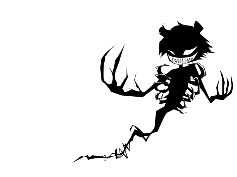 artwork, horror, minimalism, claws, monochrome, 1080P