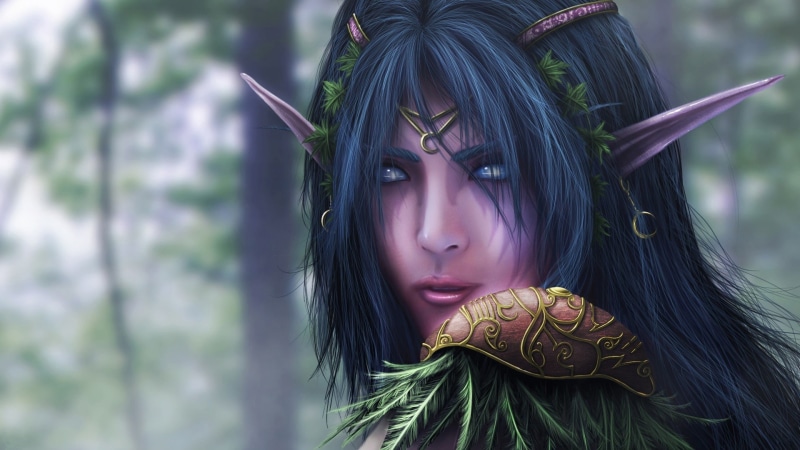 Tyrande Whisperwind, 1080P, Night Elf, Warcraft, World Of Warcraft
