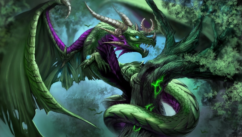 dragon, Hearthstone: Heroes of Warcraft, World of Warcraft, 720P, ysera